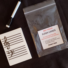 Load image into Gallery viewer, Flash Cards - Dry Erase - Blank Grand Staff (Laminated)