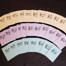 Load image into Gallery viewer, Flash Cards - Intervals  (Laminated)