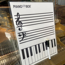 Load image into Gallery viewer, Laminated (non-magnetic) Grand Staff and Keyboard (w/ marker)