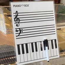 Load image into Gallery viewer, Laminated (non-magnetic) Grand Staff and Keyboard (w/ marker)