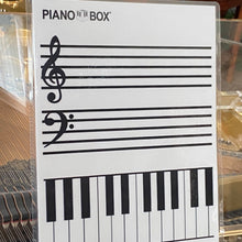 Load image into Gallery viewer, Laminated (non-magnetic) Grand Staff and Keyboard (w/ marker)