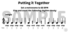 Load image into Gallery viewer, Rhythm Beginner Workbook - Instant PDF Download